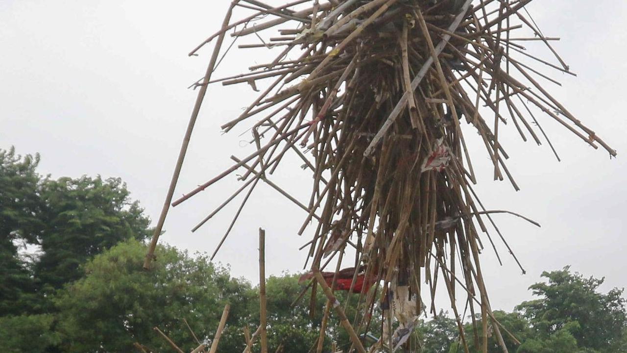 FOTO: Melihat Pengolahan Limbah Alat Peraga Kampanye Didaur Ulang Jadi Kompos