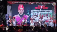 Musik Batak bersama Marsada Star, di Rumah Aspirasi Rumah Aspirasi Ganjar Pranowo Presiden 2024, Selasa (26/9/23) malam (Istimewa)