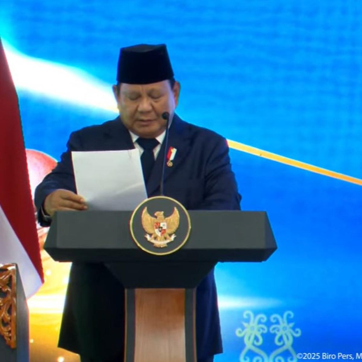 Presiden Prabiowo Subianto