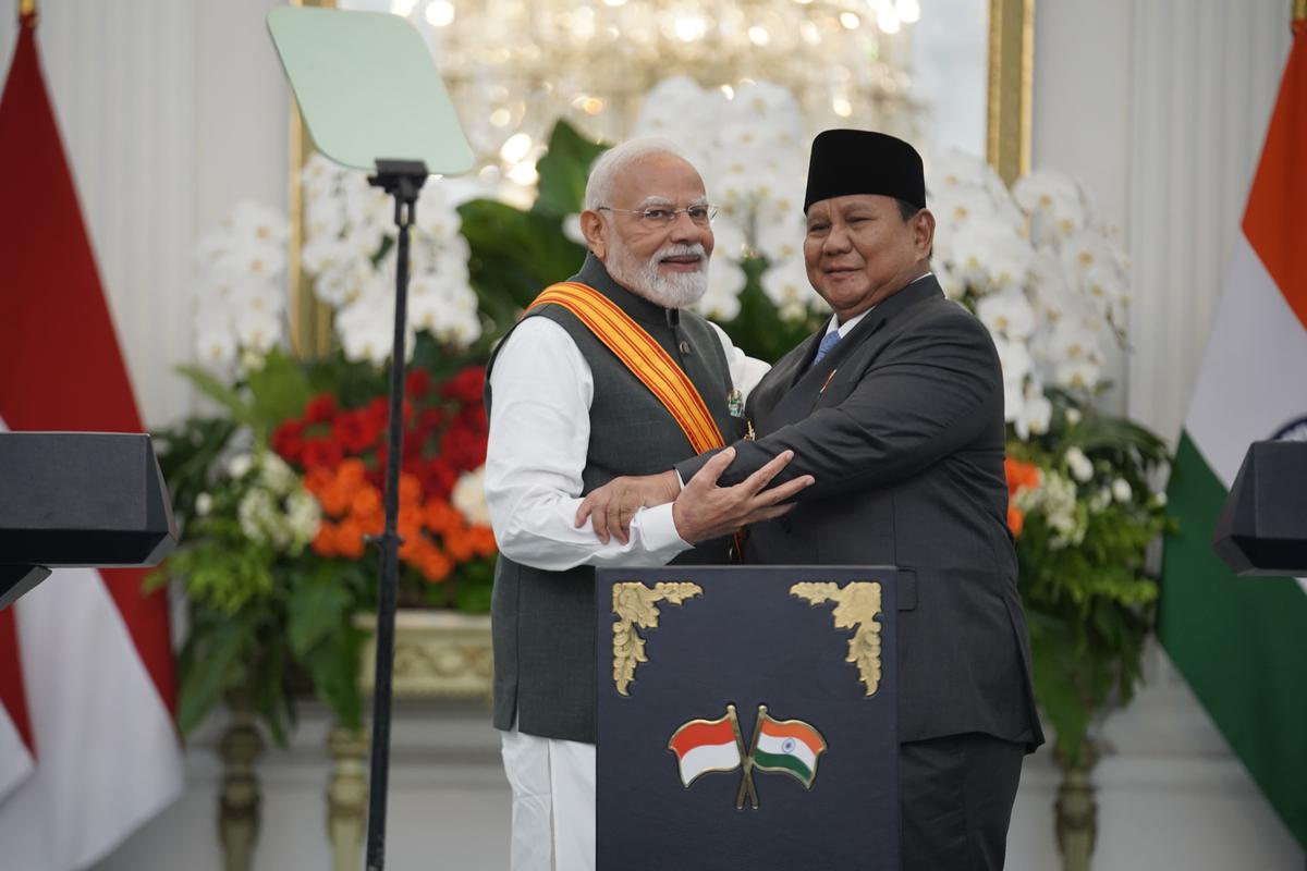 Presiden Prabowo Subianto menerima kunjungan Perdana Menteri India Narendra Modi di Istana Merdeka, Jakarta, Selasa (7/7/2026). (Dok Bakom)