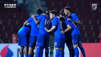 Timnas Thailand setelah menundukkan Malaysia 2-0 pada laga Grup B Piala AFF 2026 yang berlangsung di Rajamangala Stadium, Bangkok, Sabtu (1/8/2026). (Instagram Changsuek)