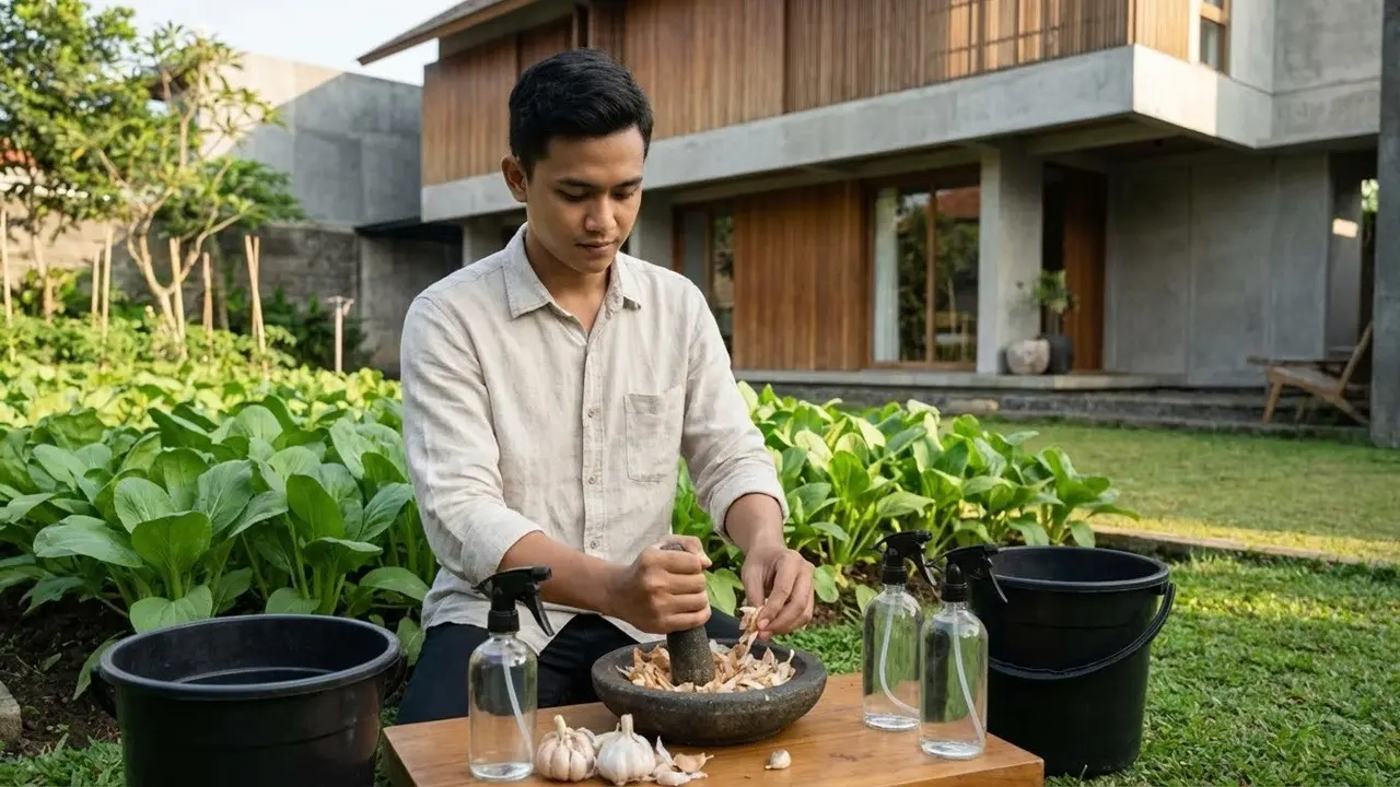 Cara Mengolah Kulit Bawang Putih Jadi Pestisida Alami