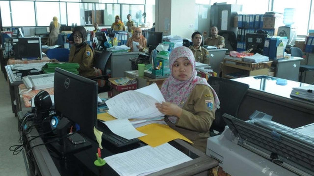 Hari pertama bekerja usai cuti Lebaran, PNS DKI kembali beraktivitas