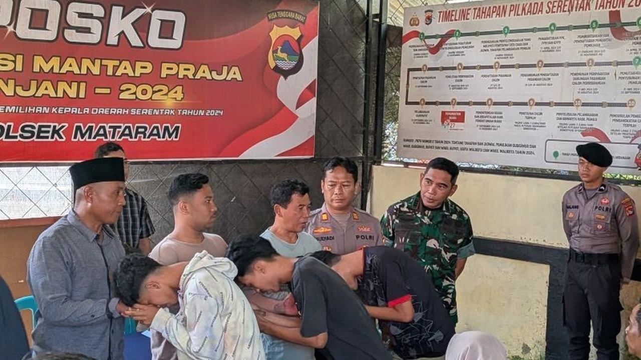 Polisi Sukses Gelar Mediasi Konflik Warga Petemon-Peresak Mataram, Situasi Kondusif