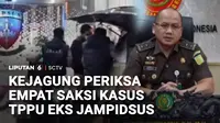 Tim Sembilan, Penyidik Kejaksaan Agung memeriksa empat saksi terkait kasus dugaan tindak pidana pencucian uang (TPPU) yang menjerat mantan Jampidsus, Febrie Adriansyah. Selain memeriksa saksi, penyidik Kejagung juga menggeledah sejumlah lokasi di Jak...