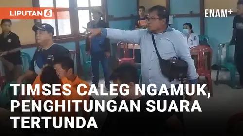 VIDEO: Timses Caleg Ngamuk, Rekapitulasi Suara di Sintang Ricuh