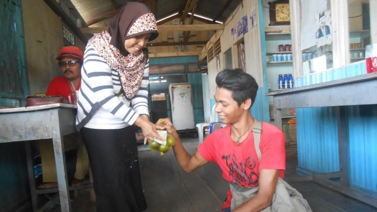 penjual merangkak