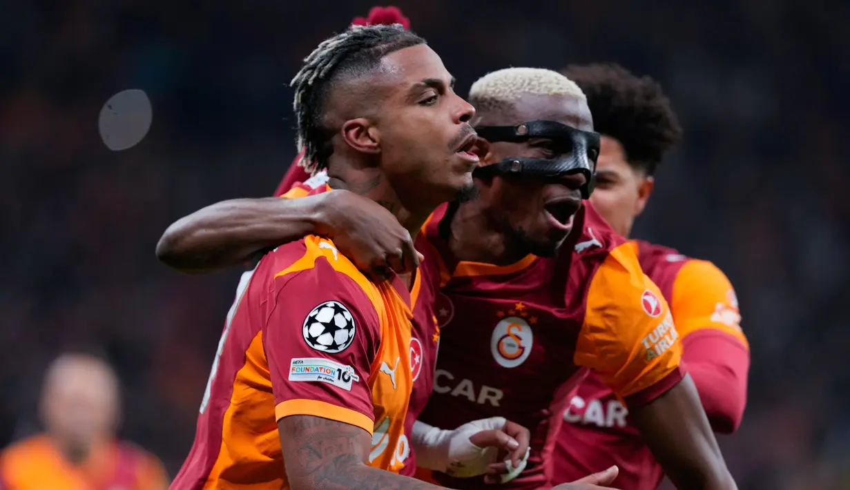 Satu-satunya gol dalam laga tersebut lahir melalui Mario Lemina pada awal babak pertama. Gelandang Galatasaray itu mampu memaksimalkan situasi bola mati yang gagal diantisipasi dengan baik oleh lini pertahanan Liverpool. (AP Photo/Khalil Hamra)