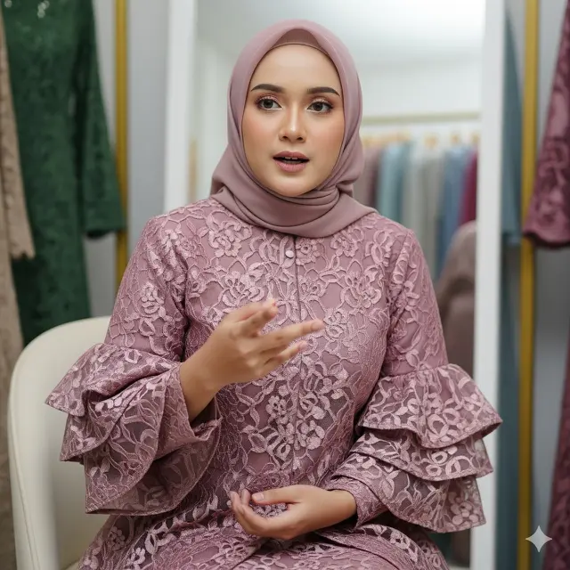 Model Lengan Gamis Rempel Paling Baru
