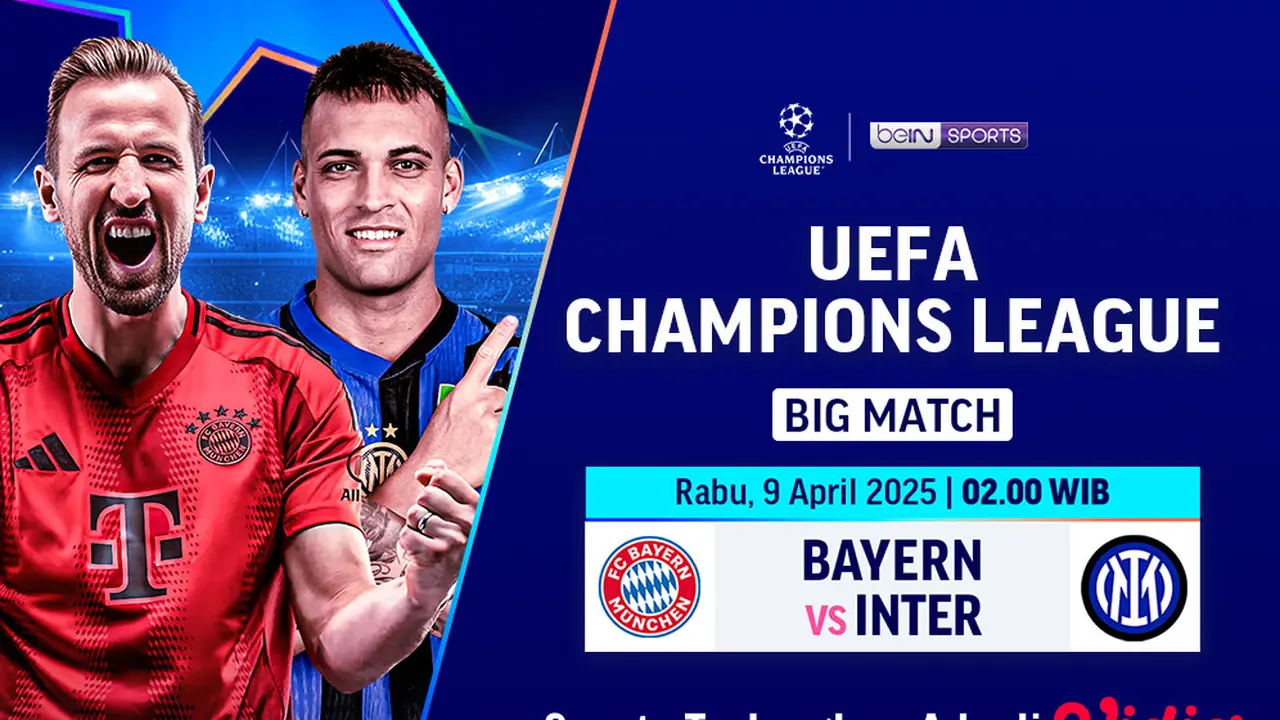 Link Siaran Langsung Big Match Liga Champions: Bayern vs Inter Leg 1 di Vidio