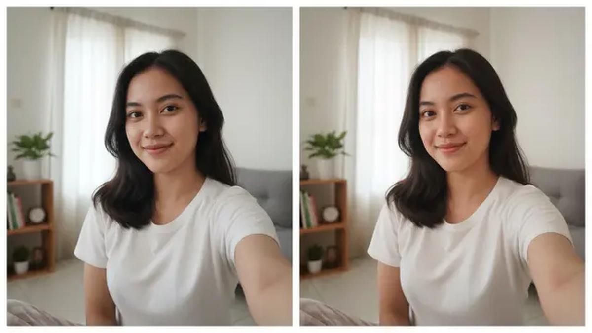 Prompt Gemini AI Terbaik untuk Edit Foto Wajah Selfie agar Glowing dan Natural (created by AI)