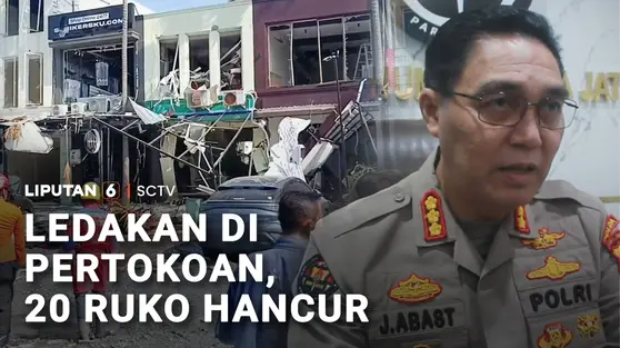 Ledakan di Pertokoan, 20 Ruko Hancur