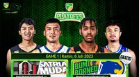 Jadwal live streaming IBL Tokopedia Quarter Final Game 1 di Vidio. (Sumber : dok. vidio.com)