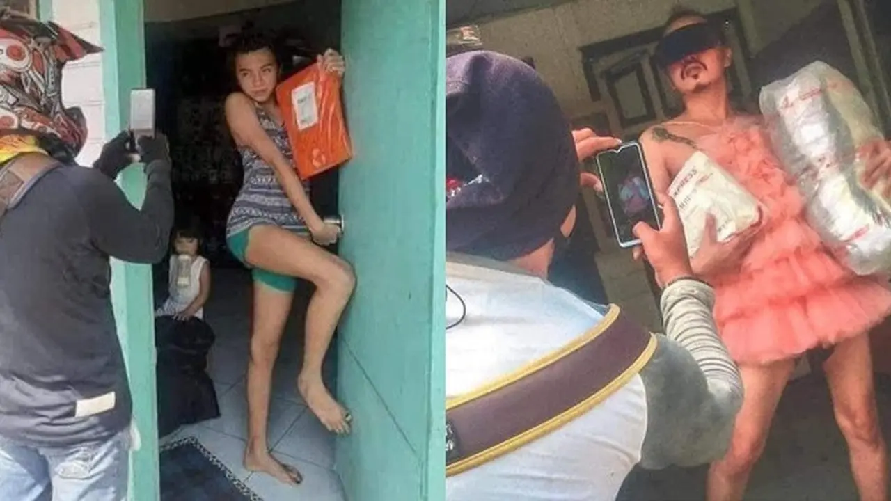 7 Potret Nyeleneh Orang Difoto Saat Terima Paket, Ada yang Siapkan Background