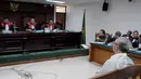 Suasana sidang lanjutan kasus Raja Bonaran Situmeang di Pengadilan Tindak Pidana Korupsi dengan menghadirkan saksi Mantan Ketua MK Akil Mochtar, Jakarta, Senin (13/4/2015). (Liputan6.com/ Andrian M Tunay)