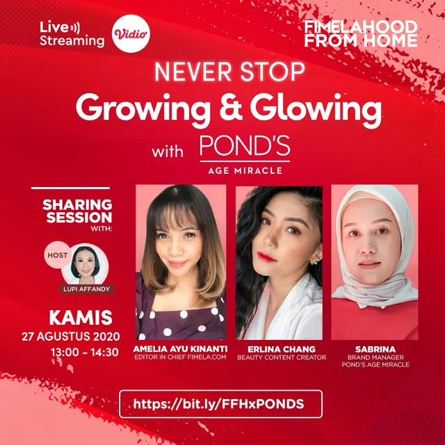 [FIMELA] Growing and Glowing di Fimelahood From Home x POND'S dan Erlina Chang