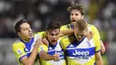 Juventus akhirnya meraih kemenangan perdana di pentas Serie A 2021/2022. (AP/Tano Pecoraro)