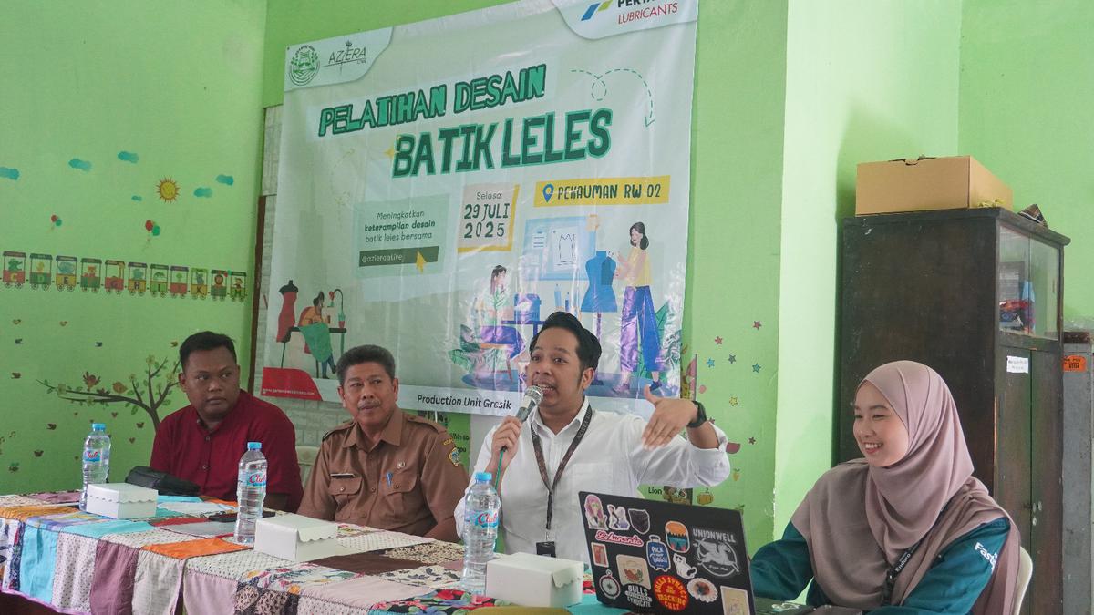 Pertamina Gelar Pelatihan Desain untuk Perkuat Daya Saing Batik Leles di Gresik