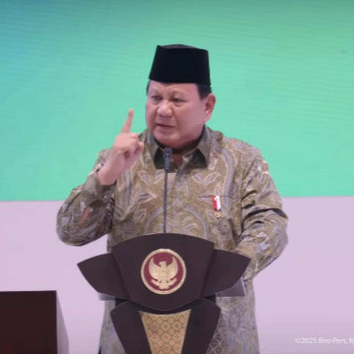 Pedih Curhat Presiden Prabowo Depan Banyak Ulama Besar NU