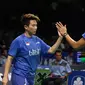 Ganda Campuran Indonesia, Tontowi Ahmad/Liliyana Natsir saat laga melawan Hafiz Faizal/Shela Devi Aulia di Babak Kedua Indonesia Open 2017 di Jakarta, Jumat (16/6). Tontowi Ahmad/Liliyana Natsir menang 21-17, 22-20. (Liputan6.com/Helmi Fithriansyah)