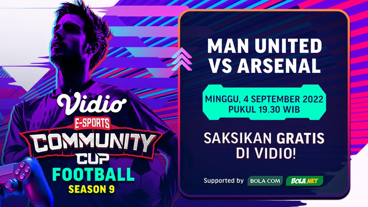 Link Live Streaming Vidio Community Cup Football Season 9 : Arsenal Vs Manchester United