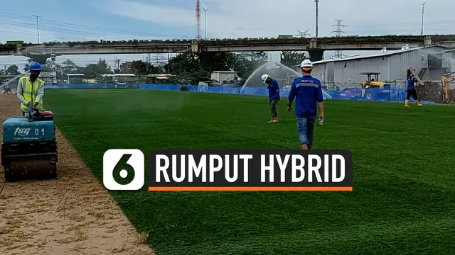VIDEO: Pemasangan Rumput Hybrid di Jakarta International Stadium