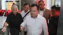 Ronny F Sompie diperiksa dalam peyidikan tiga orang tersangka, masing-masing Harun Masiku bekas caleg DPR RI, Donny Tri Istiqomah pengacara yang juga bekas caleg DPR RI, dan Hasto Kristiyanto Sekretaris Jenderal PDI Perjuangan. (Liputan6.com/Herman Zakharia)