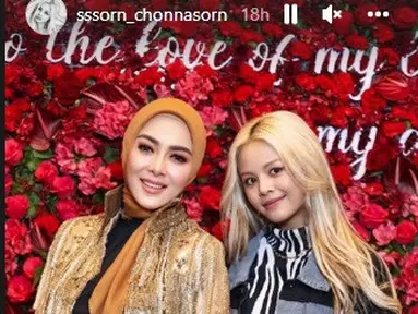 Sorn eks CLC hadir dalam pesta ultah Syahrini ke-40 (Foto: Instagram @sssorn_chonnasorn)