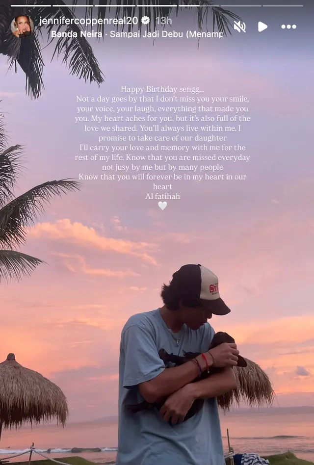 Jennifer Coppen tulis pesan menyentuh di momen ulang tahun mendiang Dali Wassink, bikin haru