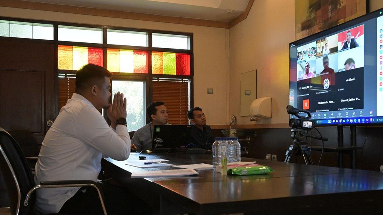 Gubernur Sumut Bobby Afif Nasution Menerima Audiensi PSSI