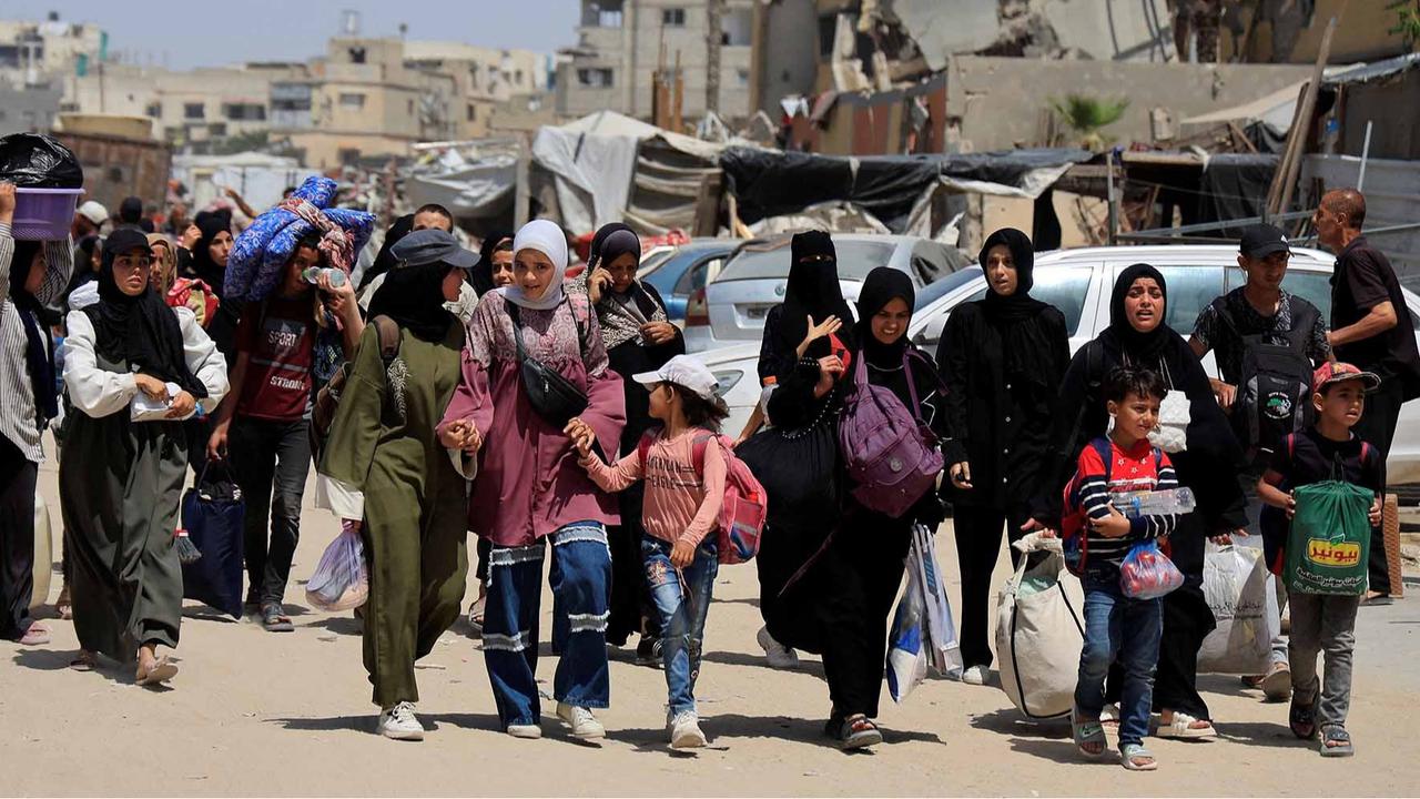 FOTO:  Militer Israel Perintahkan Warga Gaza Mengungsi