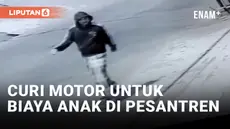 Demi Biaya Anak di Pesantren, Penjual Jajanan Nekat Curi Motor