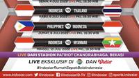 Jadwal pertandingan Timnas Indonesia U-19 di Piala AFF U-19.&nbsp;