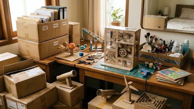 Punya Banyak Kardus Paket Bekas? Ini 18 Ide Daur Ulang yang Berguna di Rumah (AI Generated)