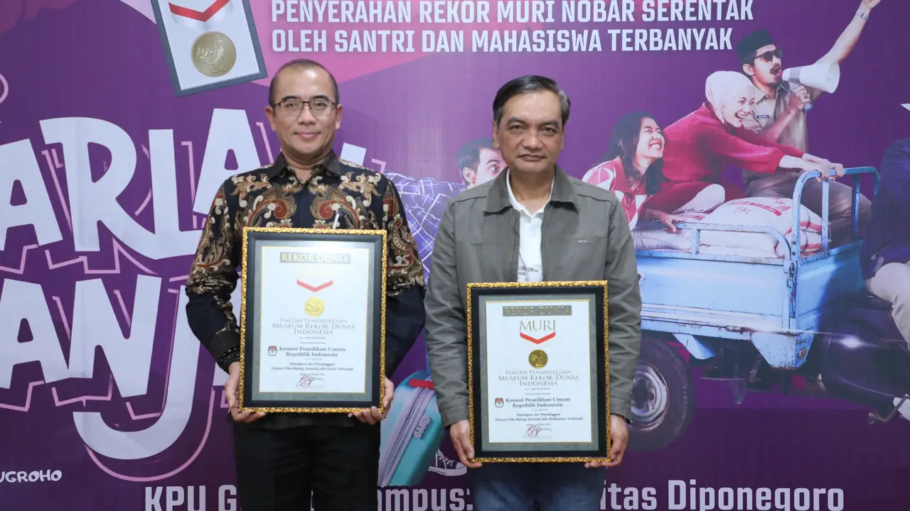 KPU Diganjar Dobel Rekor dari MURI