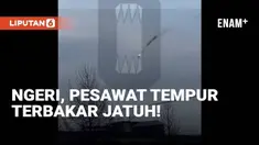 Kecelakaan pesawat tempur milik Rusia terjadi hari Rabu (26/4). Pesawat terbakar dan jatuh saat sedang melakukan sesi latihan rutin.
