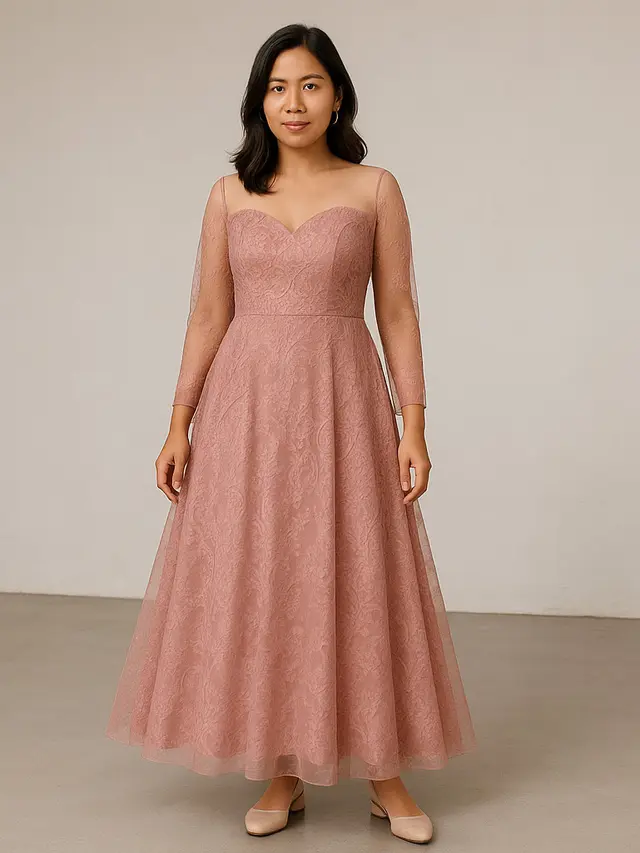 Model Dress Tile Modern Non Hijab/Ilustrasi gambar AI
