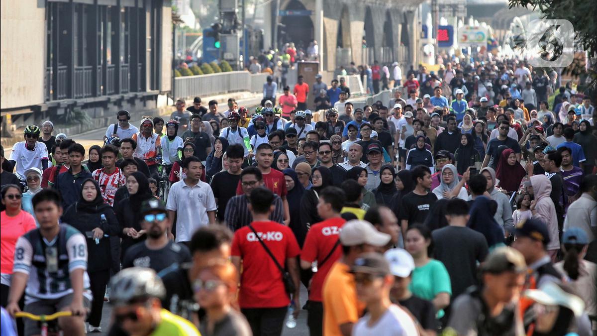 MInggu Pagi, Warga Padati Jalan Sudirman-Thamrin Jakarta