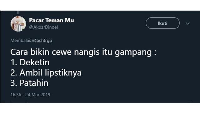 5 Cara Efektif Buat Cewek Menangis Ala Netizen Ini Kocak Tega Nih Hot Liputan6 Com
