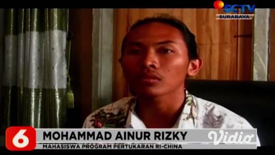 VIDEO: Mahasiswa Pertukaran RI-China Asal Jember Kuliah Lewat Video Streaming