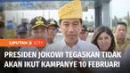 Presiden Joko Widodo menegaskan bahwa dirinya berniat tidak akan kampanye di hari-hari terakhir masa kampanye untuk mendukung salah satu pasangan calon presiden dan wakil presiden.