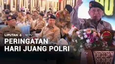 Para Purnawirawan Brimob menghadiri peringatan Hari Juang Polri 2026. Momen ini sekaligus merayakan hari ulang tahun Paguyuban Keluarga Besar Brimob yang digelar di Mako Brimob Polri.