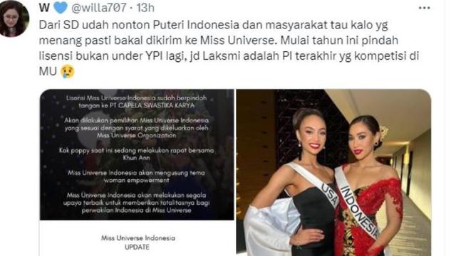 Pemegang Lisensi Miss Universe Indonesia Dikabarkan Beripindah Tangan, Ramai Dibahas Warganet