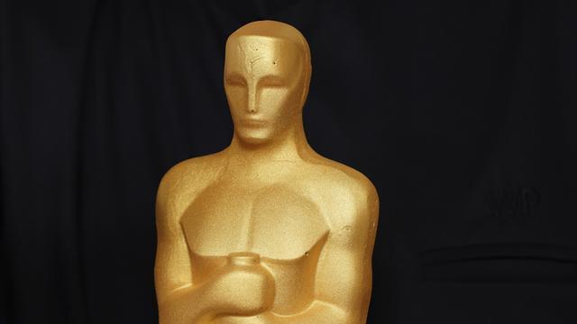 Patung Oscar di acara Oscar pada hari Minggu, 2 Maret 2025, di Dolby Theatre di Los Angeles. (Foto oleh Jordan Strauss/Invision/AP)