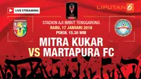 Live Streaming Mitra Kukar Vs Matrapura FC (Liputan6.com / Trie yas)