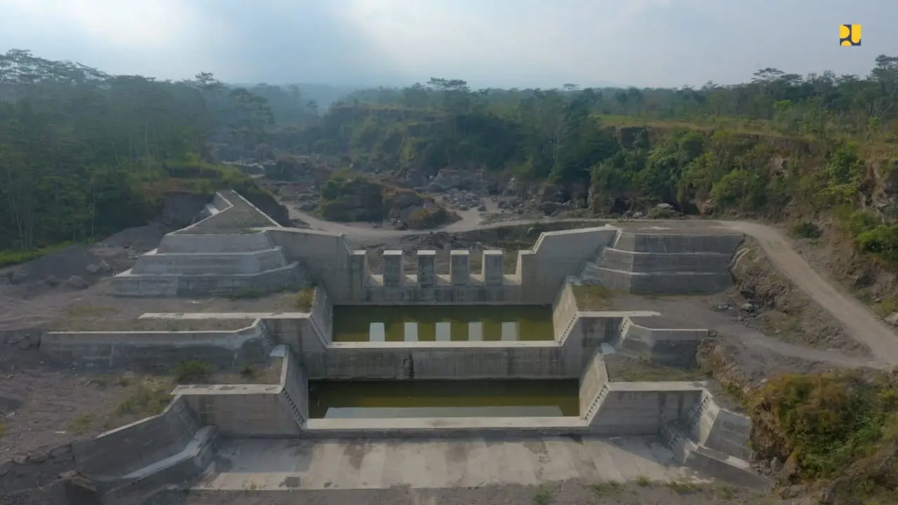 Kementerian PUPR menyelesaikan pembangunan Sabo Dam Kali Woro di Kabupaten Klaten, Jawa Tengah. Dok PUPR