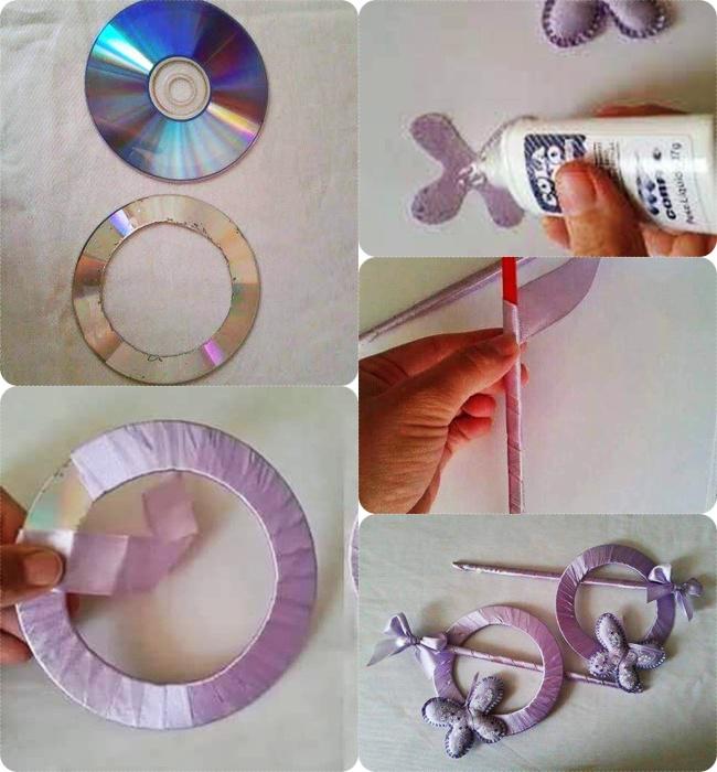 DIY tali tirai dari kaset CD Bekas | Photo: Copyright kosip.org