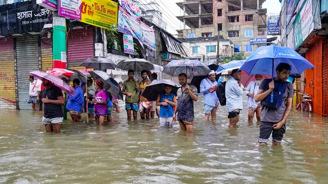 Banjir Landa Sejumlah Wilayah Bangladesh, Ribuan Warga Mengungsi