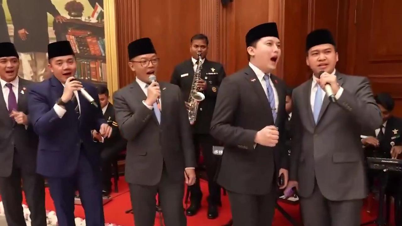 Momen Mayor Teddy hingga Menlu Sugiono Nyanyi Kuch Kuch Hota Hai saat Dampingi Prabowo ke India, jadi Sorotan Media Asing