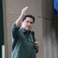 Menteri BUMN Erick Thohir dalam seminar 'Grand Design Menuju Generasi Emas 2045: Mengulas Visi Indonesia Maju Presiden Jokowi', di Gedung Auditorium USU, Medan, Minggu (9/1/2022). (Dok BUMN)